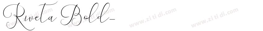 Riveta Bold字体转换